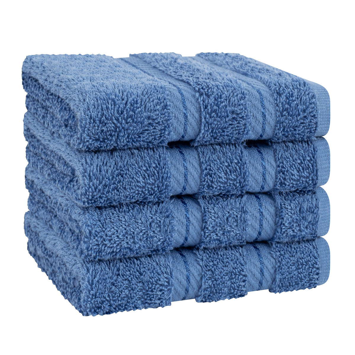 4 Piece 100% Cotton Luxury Washcloth Turkish Towel Set - 60 Set Case Pack