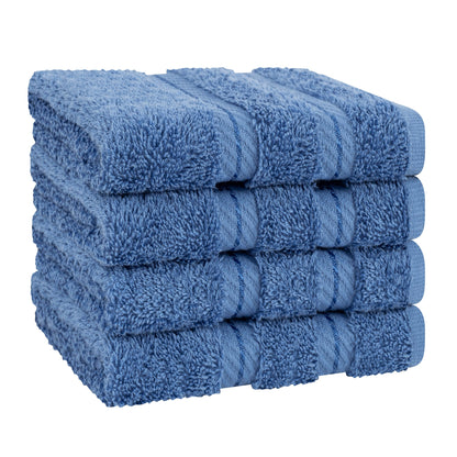 4 Piece 100% Cotton Luxury Washcloth Turkish Towel Set - 60 Set Case Pack