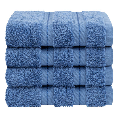 4 Piece 100% Cotton Luxury Washcloth Turkish Towel Set - 60 Set Case Pack