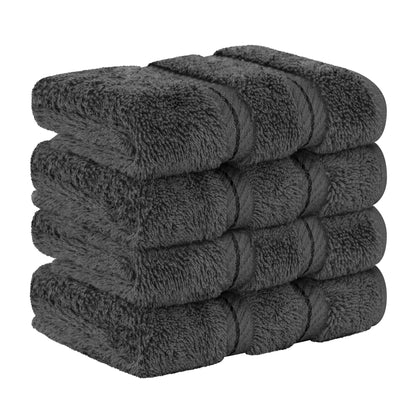 4 Piece 100% Cotton Luxury Washcloth Turkish Towel Set - 60 Set Case Pack