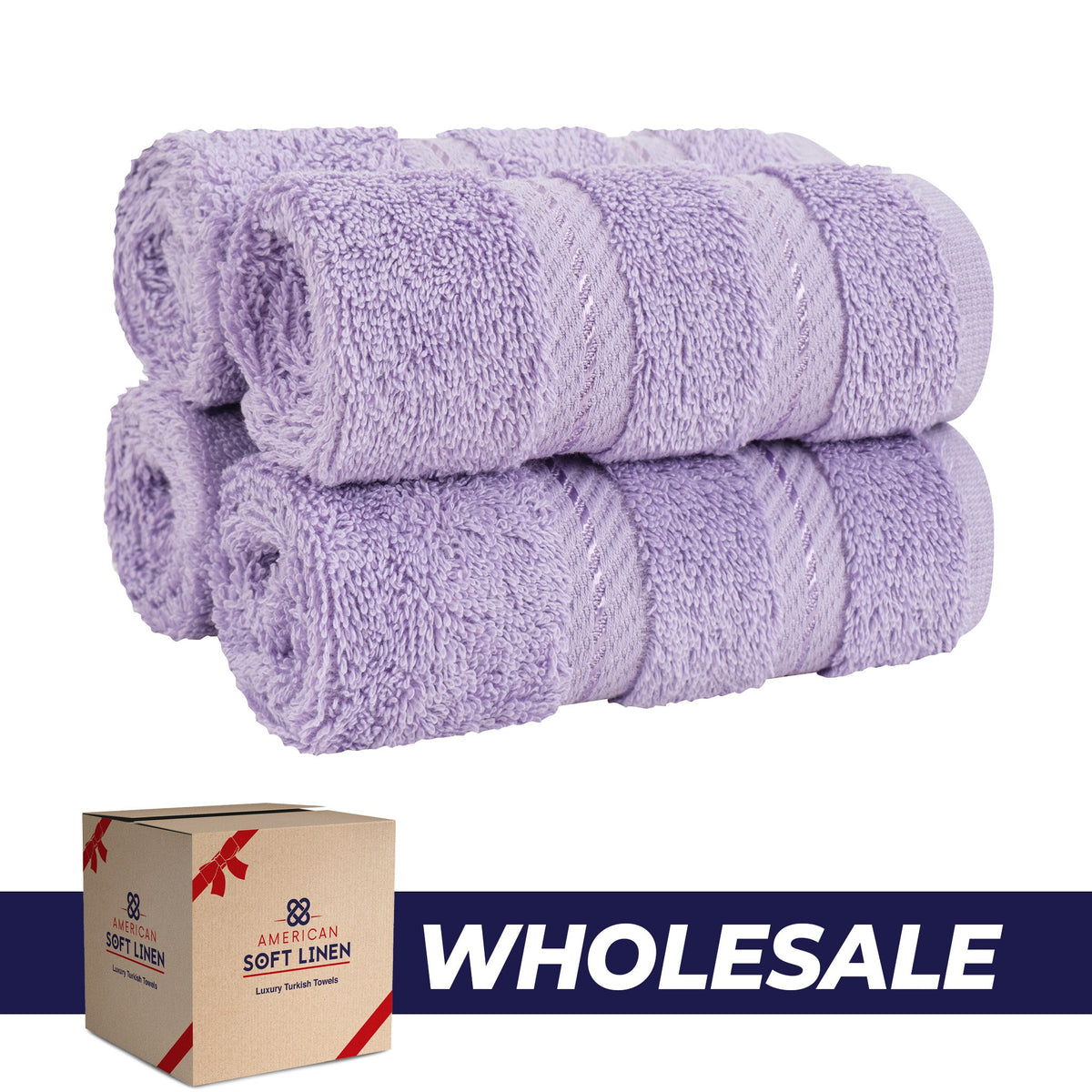 4 Piece 100% Cotton Luxury Washcloth Turkish Towel Set - 60 Set Case Pack