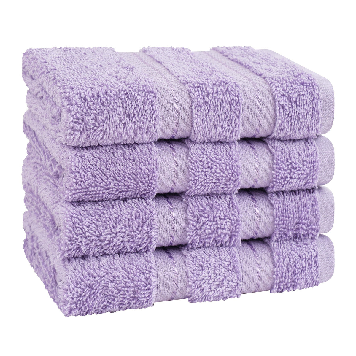 4 Piece 100% Cotton Luxury Washcloth Turkish Towel Set - 60 Set Case Pack