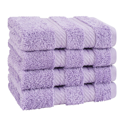 4 Piece 100% Cotton Luxury Washcloth Turkish Towel Set - 60 Set Case Pack