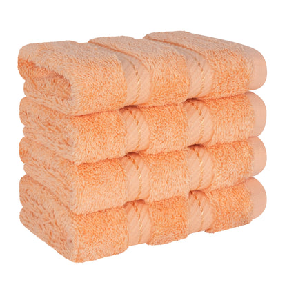 4 Piece 100% Cotton Luxury Washcloth Turkish Towel Set - 60 Set Case Pack
