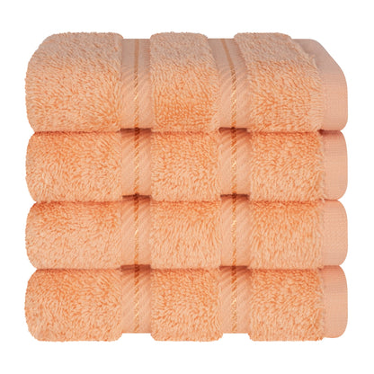 4 Piece 100% Cotton Luxury Washcloth Turkish Towel Set - 60 Set Case Pack