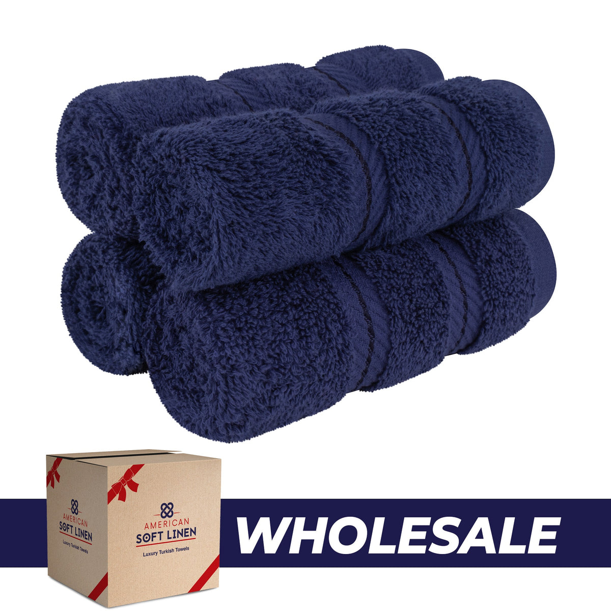 4 Piece 100% Cotton Luxury Washcloth Turkish Towel Set - 60 Set Case Pack
