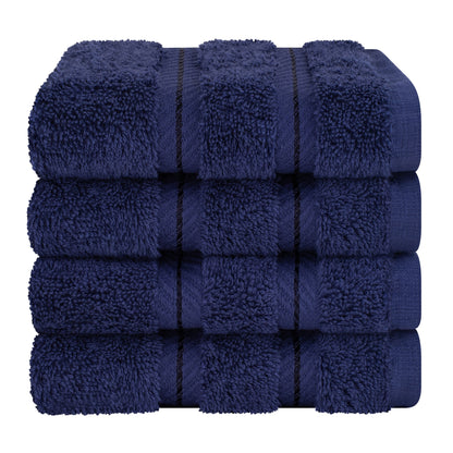4 Piece 100% Cotton Luxury Washcloth Turkish Towel Set - 60 Set Case Pack