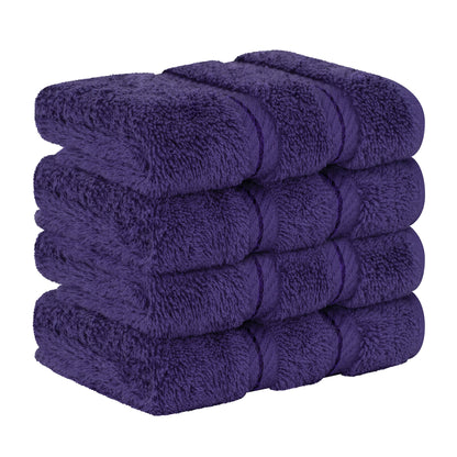 4 Piece 100% Cotton Luxury Washcloth Turkish Towel Set - 60 Set Case Pack