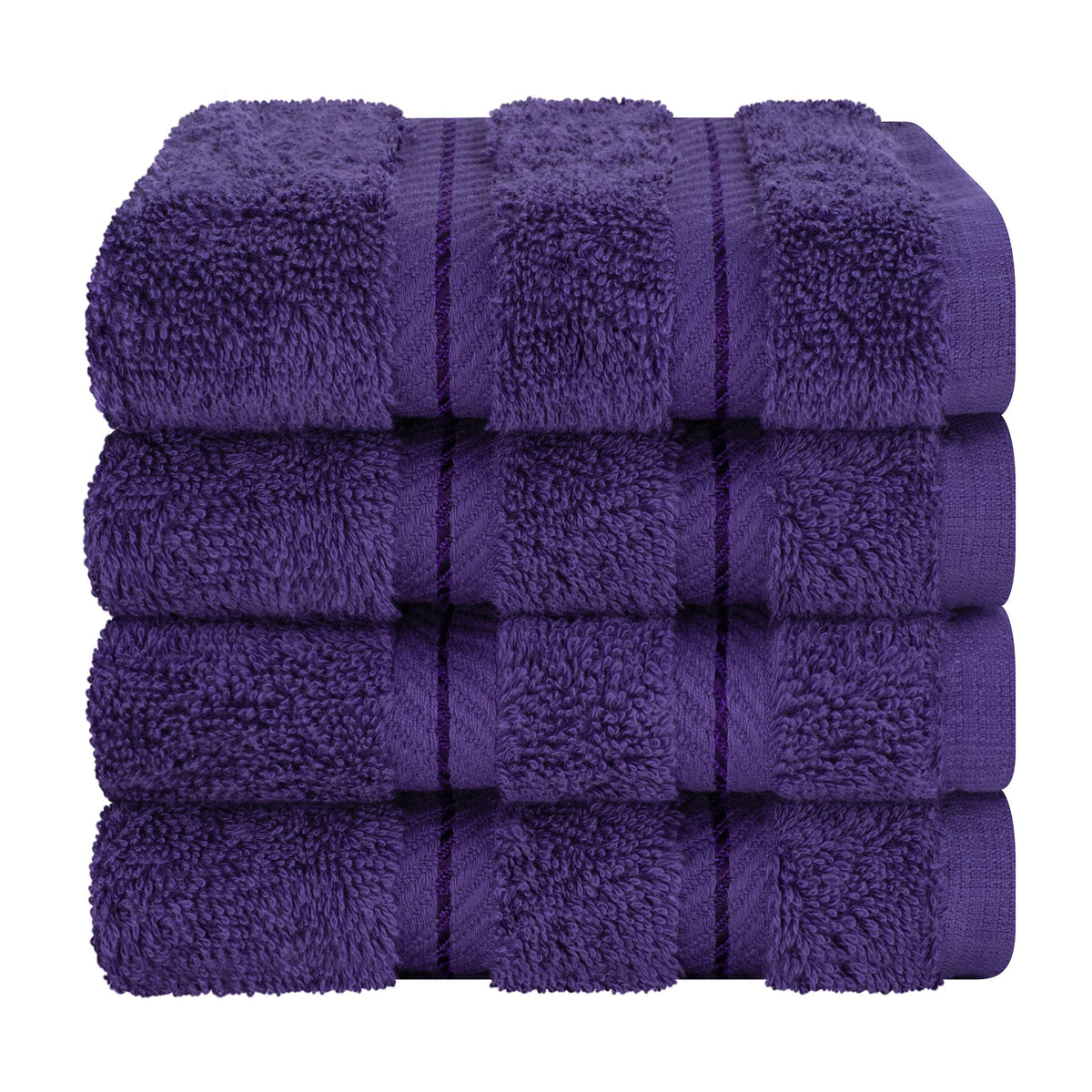 4 Piece 100% Cotton Luxury Washcloth Turkish Towel Set - 60 Set Case Pack