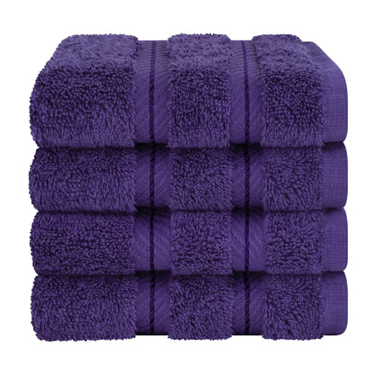 4 Piece 100% Cotton Luxury Washcloth Turkish Towel Set - 60 Set Case Pack