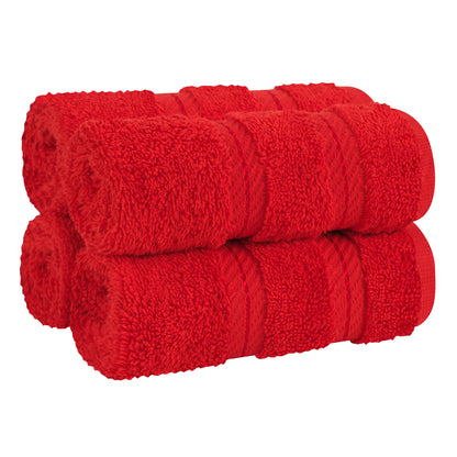 4 Piece 100% Cotton Luxury Washcloth Turkish Towel Set - 60 Set Case Pack