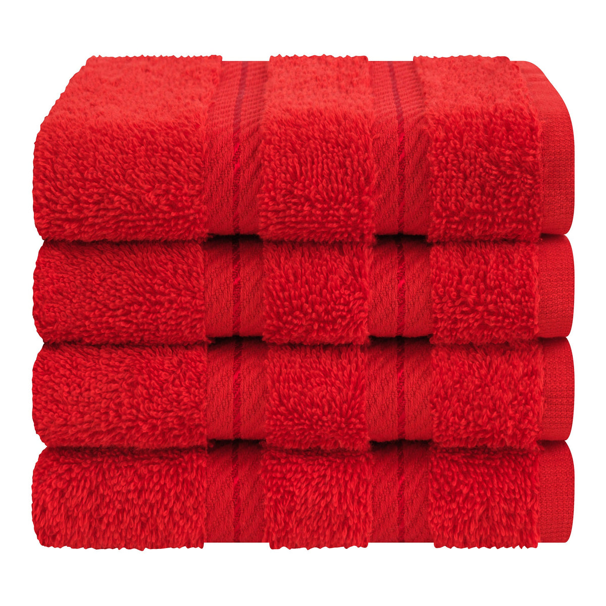 4 Piece 100% Cotton Luxury Washcloth Turkish Towel Set - 60 Set Case Pack
