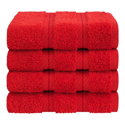 4 Piece 100% Cotton Luxury Washcloth Turkish Towel Set - 60 Set Case Pack
