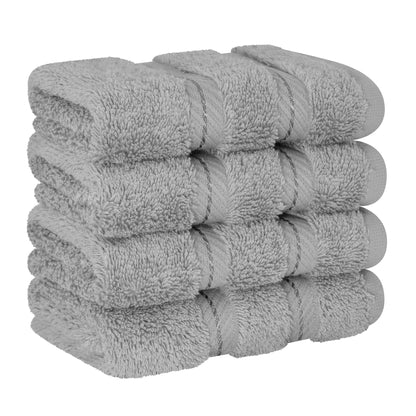 4 Piece 100% Cotton Luxury Washcloth Turkish Towel Set - 60 Set Case Pack