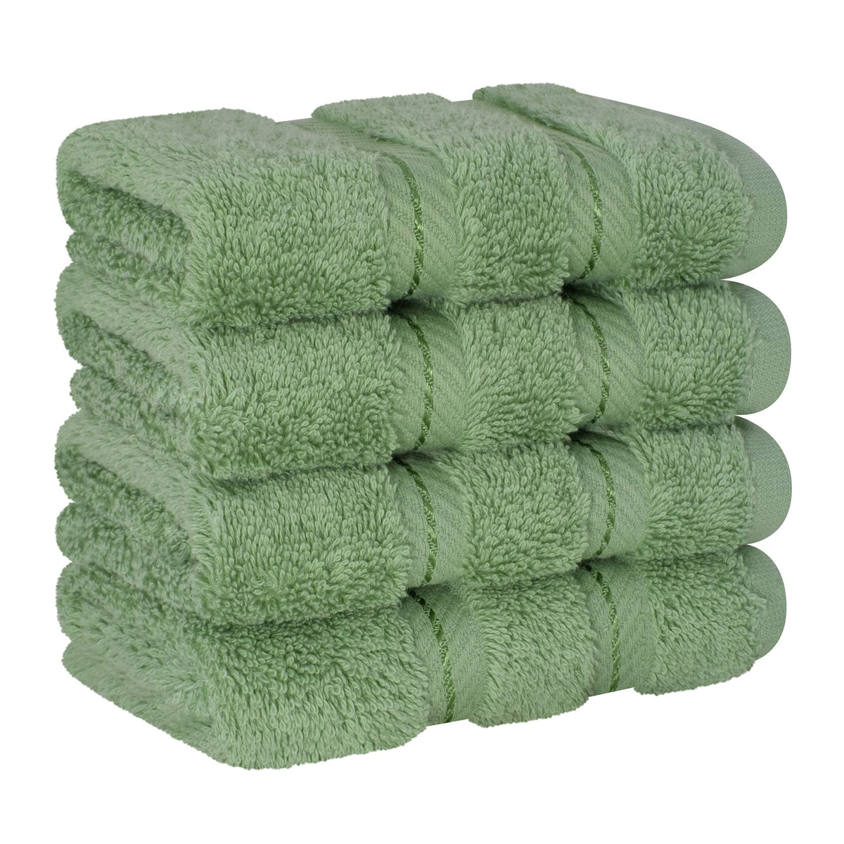 4 Piece 100% Cotton Luxury Washcloth Turkish Towel Set - 60 Set Case Pack