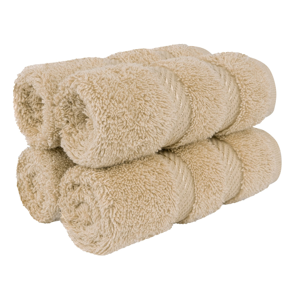 4 Piece 100% Cotton Luxury Washcloth Turkish Towel Set - 60 Set Case Pack