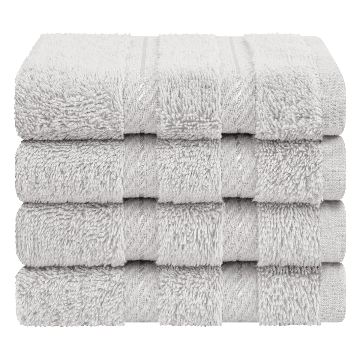 4 Piece 100% Cotton Luxury Washcloth Turkish Towel Set - 60 Set Case Pack