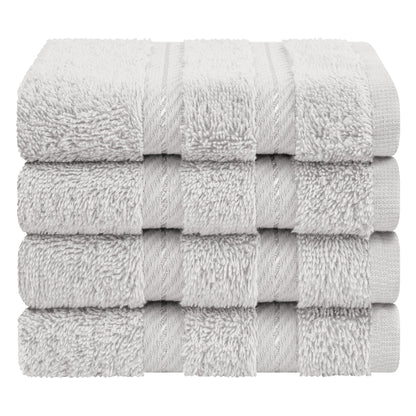 4 Piece 100% Cotton Luxury Washcloth Turkish Towel Set - 60 Set Case Pack
