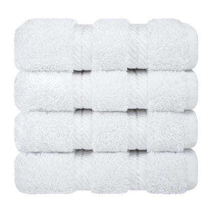 4 Piece 100% Cotton Luxury Washcloth Turkish Towel Set - 60 Set Case Pack
