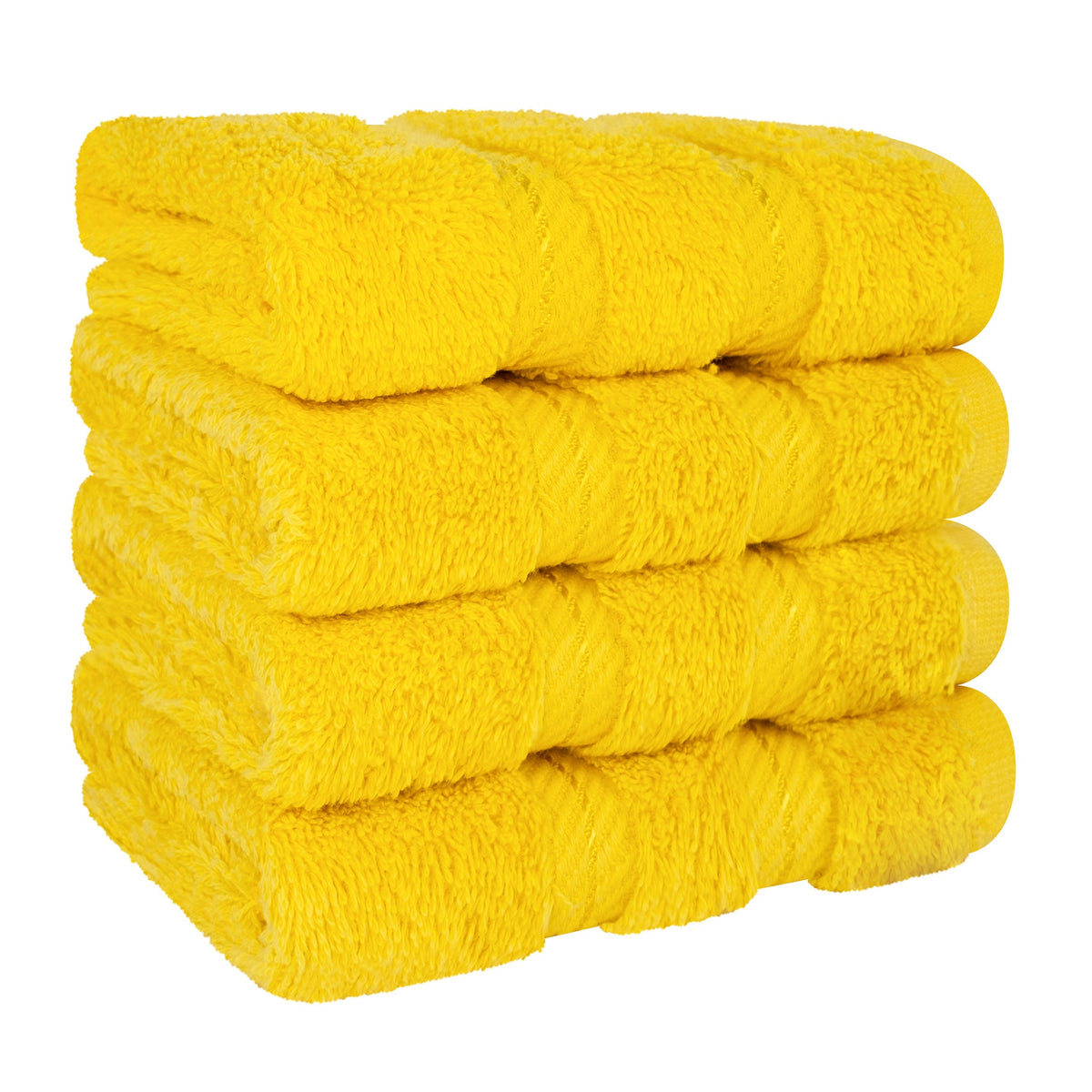 4 Piece 100% Cotton Luxury Washcloth Turkish Towel Set - 60 Set Case Pack