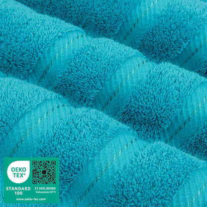 6 Piece 100% Cotton Turkish Bulk Bath Towels - Wholesale Premium Towel Sets - 10 Set Case Pack