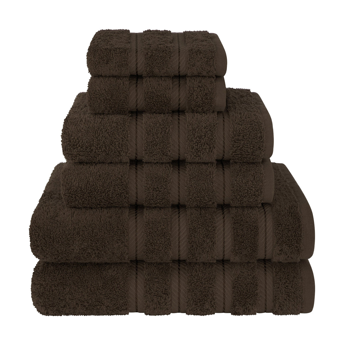 6 Piece 100% Cotton Turkish Bulk Bath Towels - Wholesale Premium Towel Sets - 10 Set Case Pack