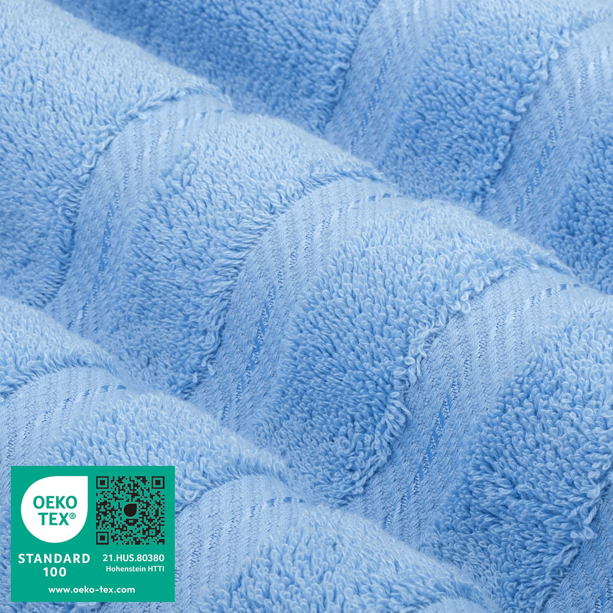 6 Piece 100% Cotton Turkish Bulk Bath Towels - Wholesale Premium Towel Sets - 10 Set Case Pack