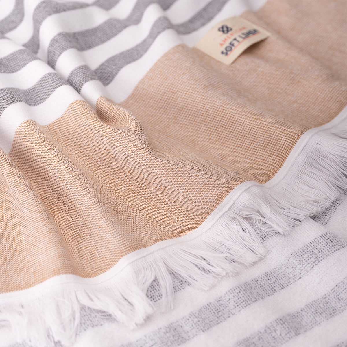Mediterranean 100% Cotton Turkish Peshtemals, 35" x 60",  Modern & Traditional Turkish Towels - 44 Set Case Pack