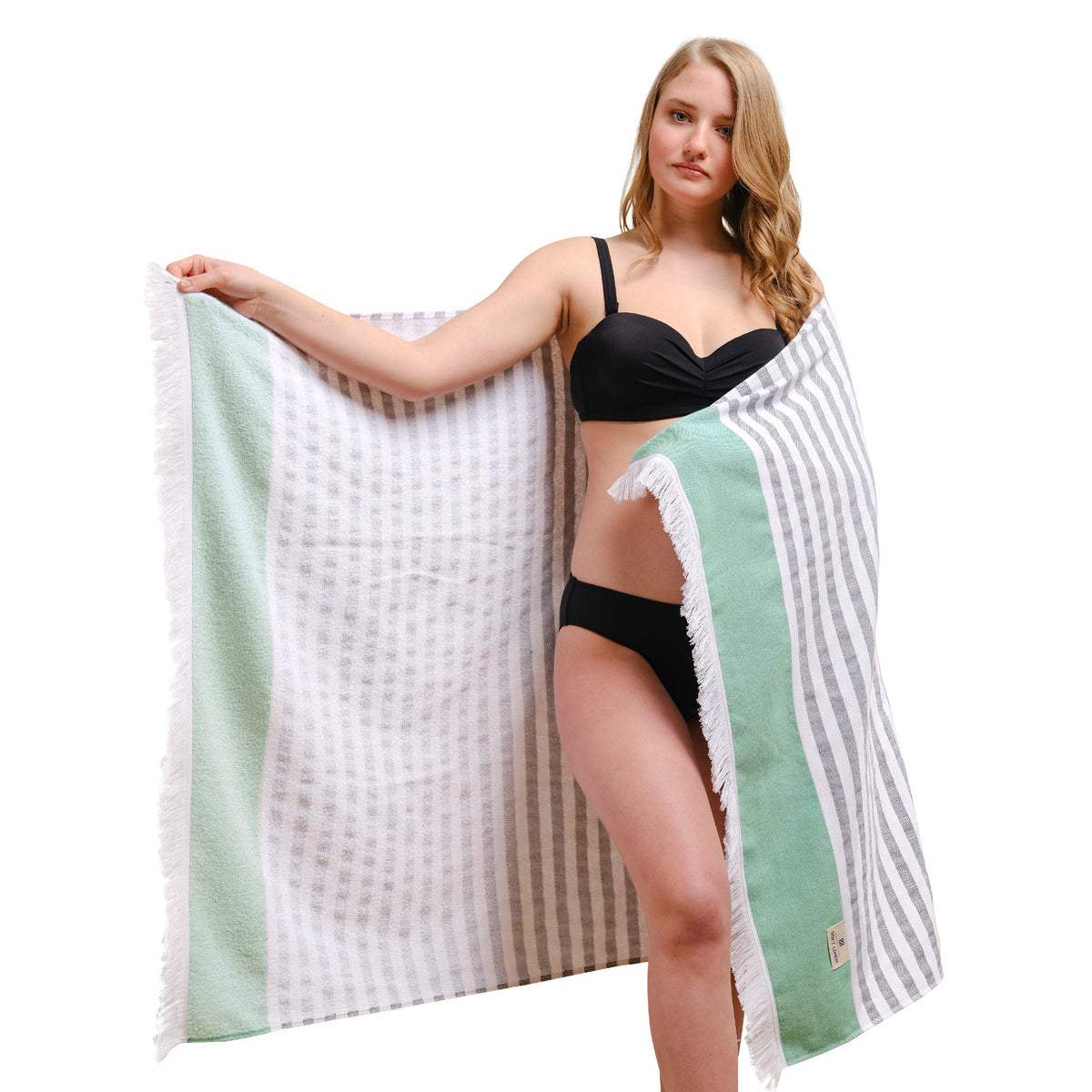 Mediterranean 100% Cotton Turkish Peshtemals, 35" x 60",  Modern & Traditional Turkish Towels - 44 Set Case Pack