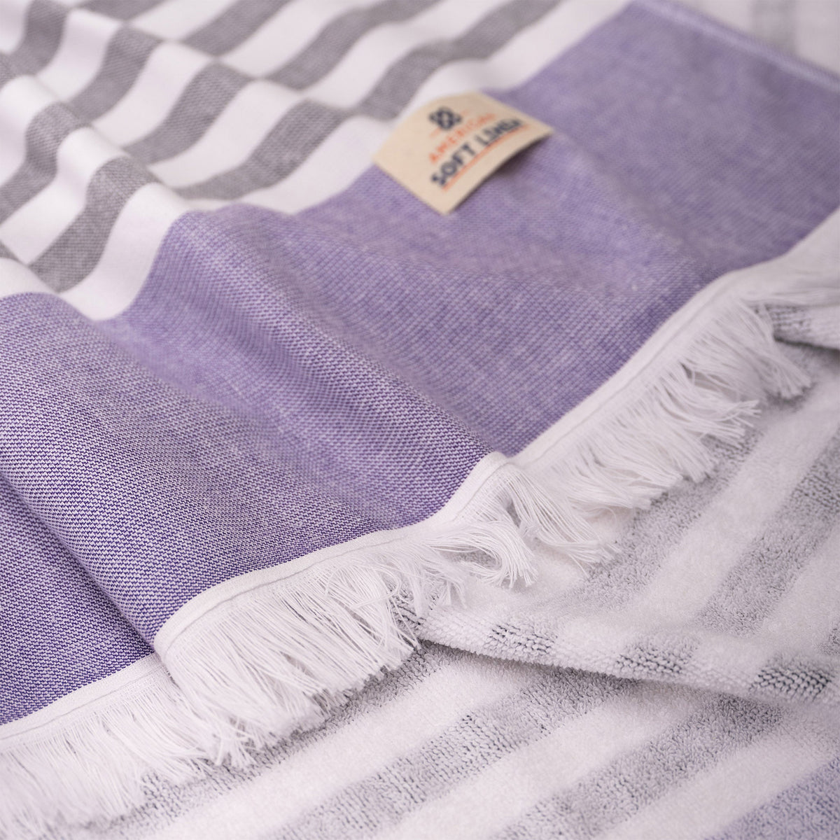Mediterranean 100% Cotton Turkish Peshtemals, 35" x 60",  Modern & Traditional Turkish Towels - 44 Set Case Pack