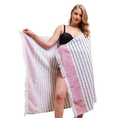 Mediterranean 100% Cotton Turkish Peshtemals, 35" x 60",  Modern & Traditional Turkish Towels - 44 Set Case Pack