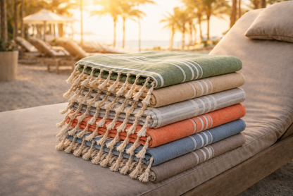 Turkish Cotton Beach Towels – 6-Pack, 72 × 40 in