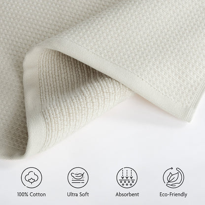 NOLA 4-Pack 100% Turkish Cotton Hand Towels – Waffle 600 GSM Wholesale Case Pack of 24
