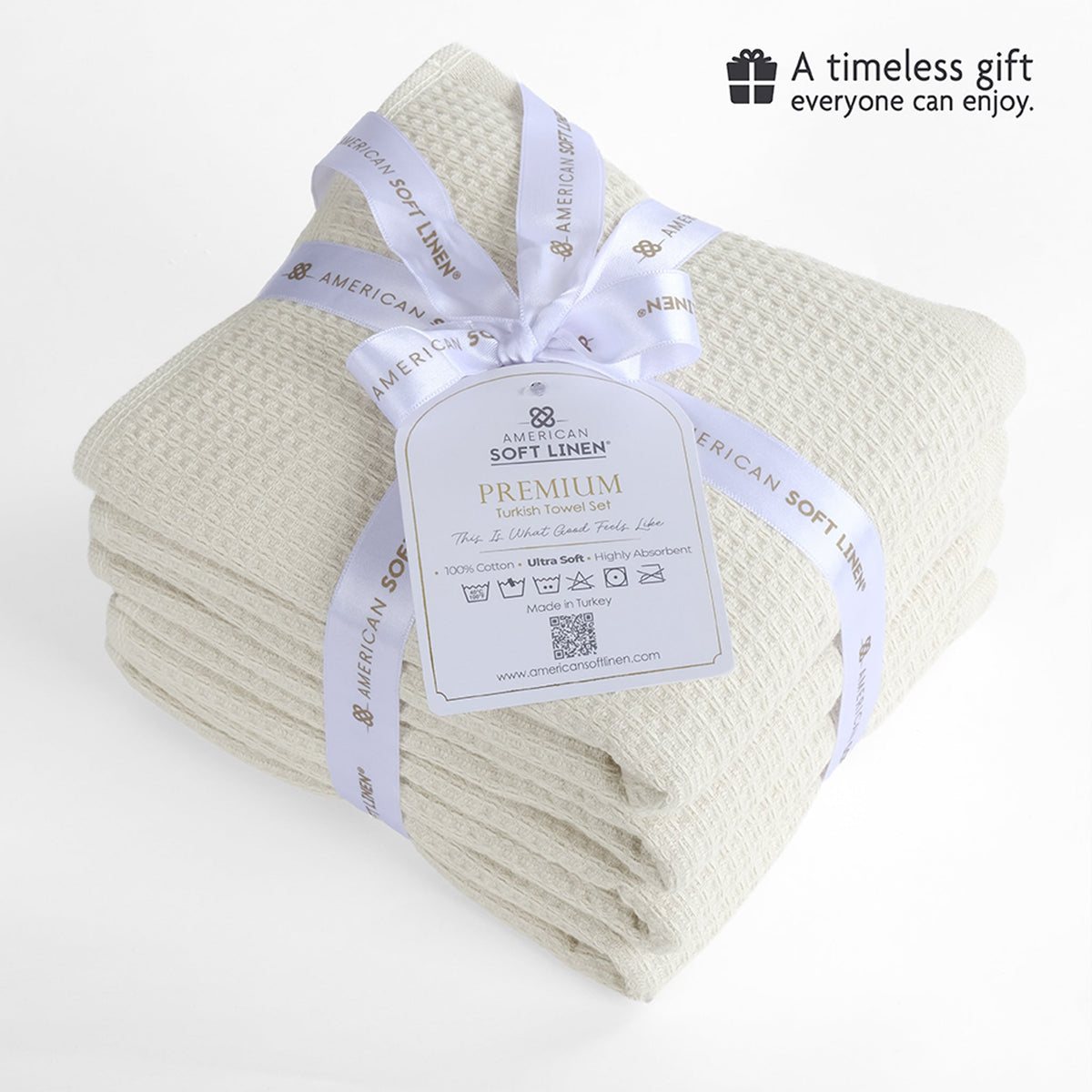 NOLA 4-Pack 100% Turkish Cotton Hand Towels – Waffle 600 GSM Wholesale Case Pack of 24