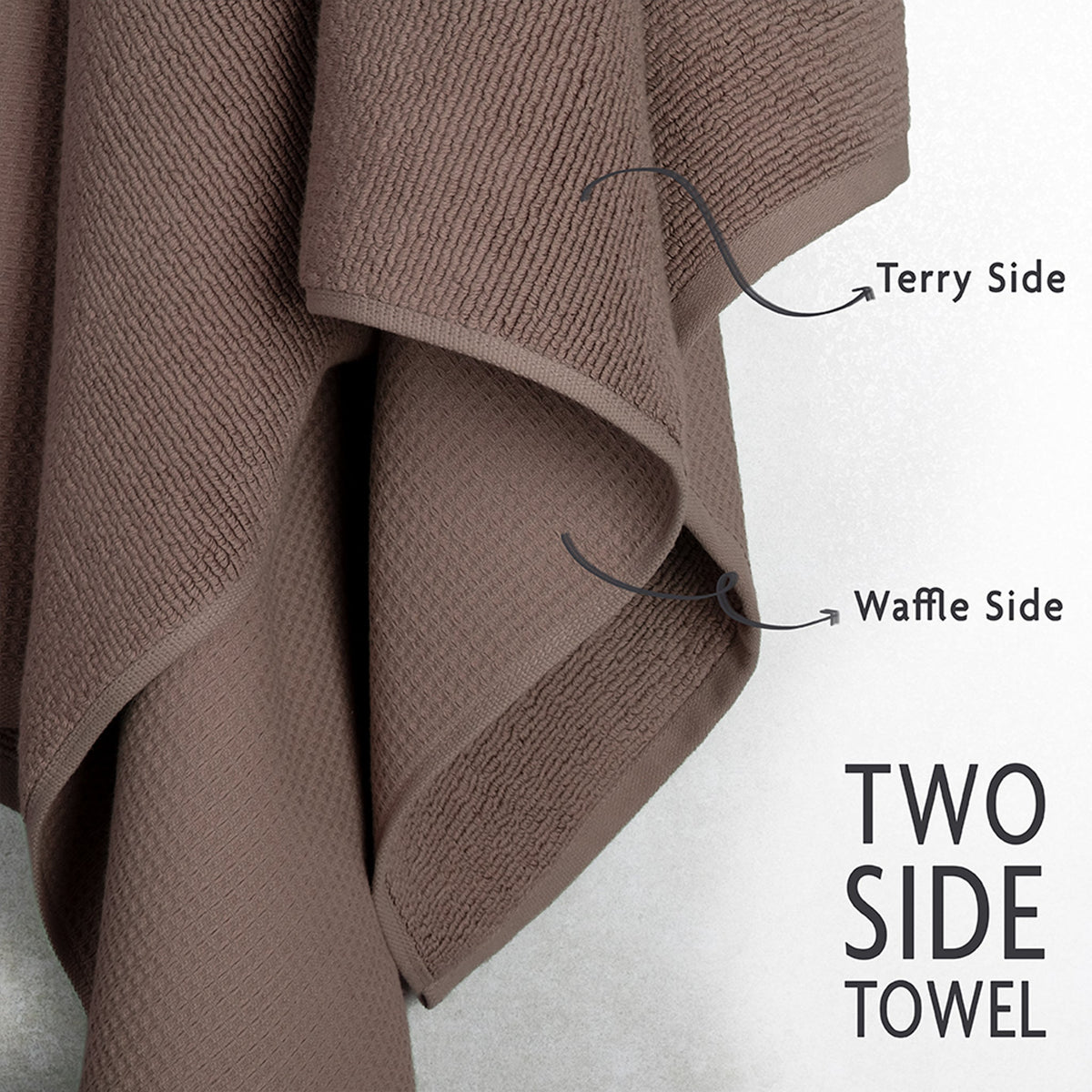 NOLA 4-Pack 100% Turkish Cotton Hand Towels – Waffle 600 GSM Wholesale Case Pack of 24