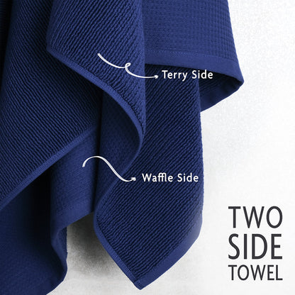 NOLA 4-Pack 100% Turkish Cotton Hand Towels – Waffle 600 GSM Wholesale Case Pack of 24