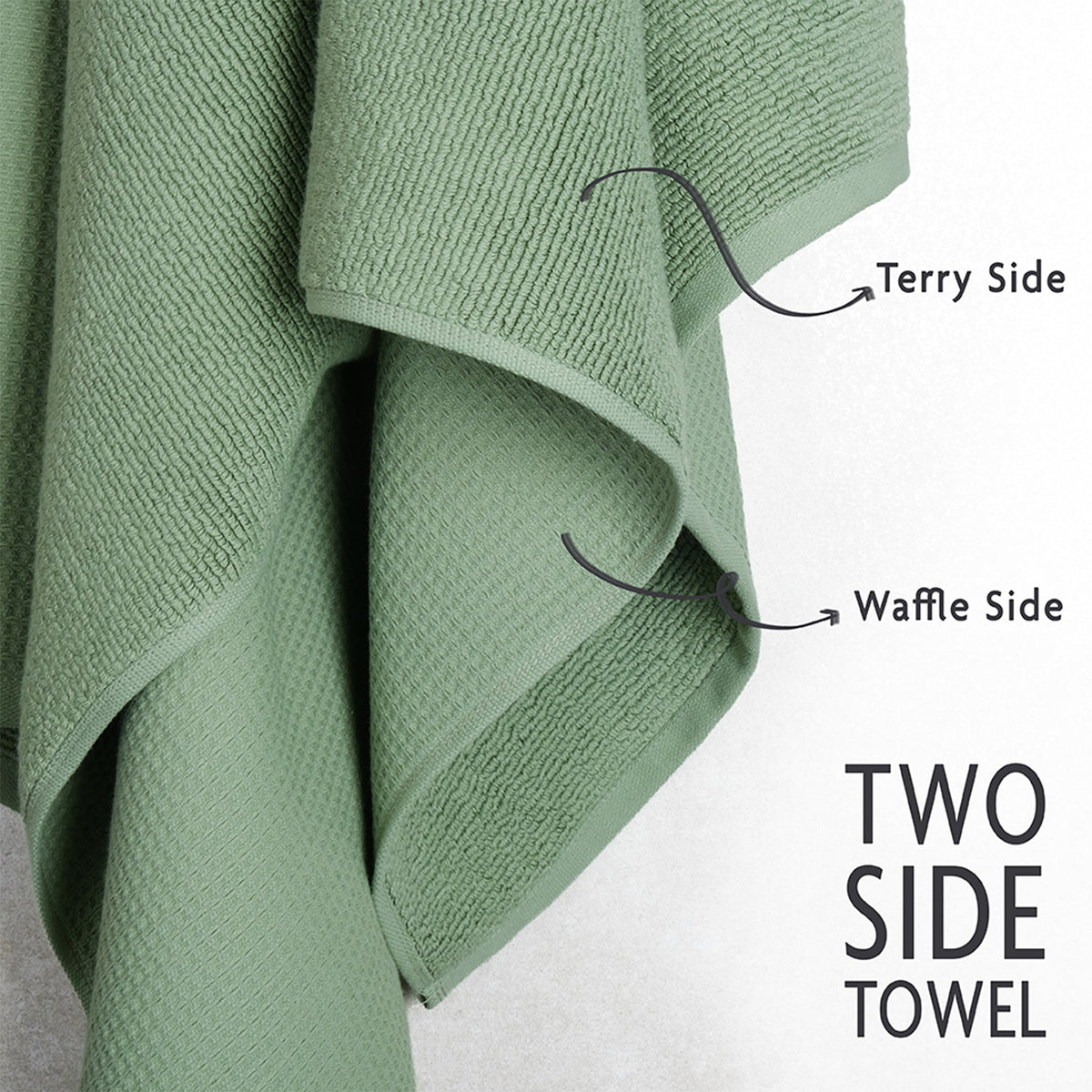 NOLA 4-Pack 100% Turkish Cotton Hand Towels – Waffle 600 GSM Wholesale Case Pack of 24