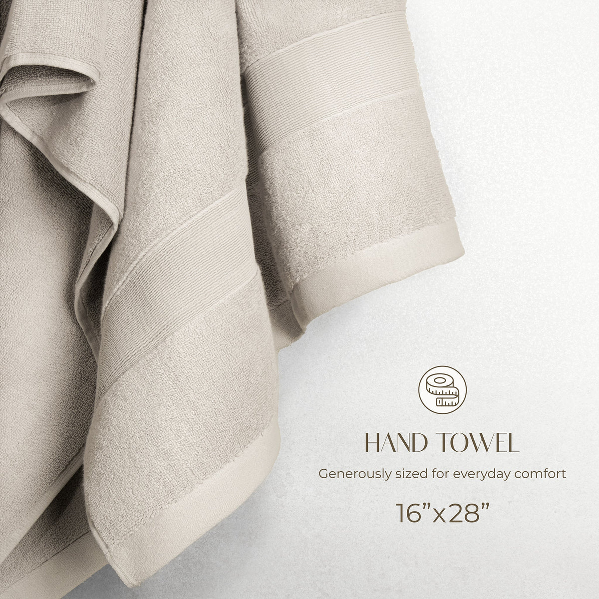SIENA Wholesale Luxury 100% Turkish Cotton Hand Towels – 700 GSM, Case Pack of 42