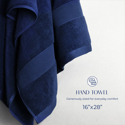 SIENA Wholesale Luxury 100% Turkish Cotton Hand Towels – 700 GSM, Case Pack of 42