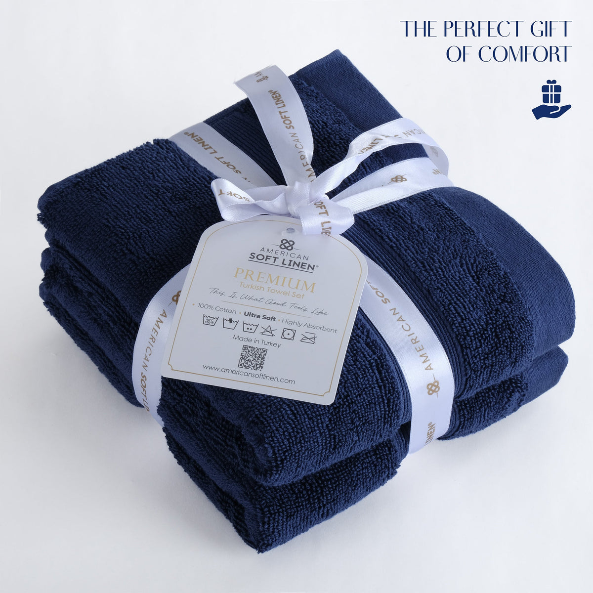 SIENA Wholesale Luxury 100% Turkish Cotton Hand Towels – 700 GSM, Case Pack of 42