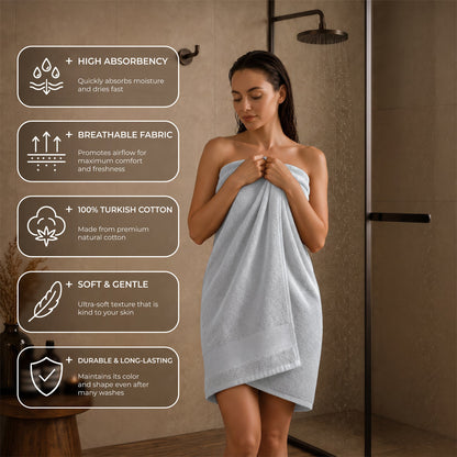 SIENA Wholesale 100% Turkish Cotton Jumbo Bath Towels | Luxury 700 GSM