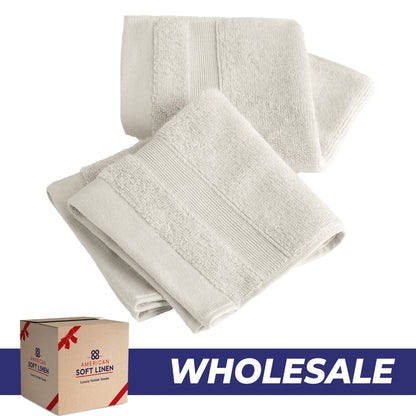 SIENA Wholesale Luxury 100% Turkish Cotton Washcloths – 700 GSM, Case Pack of 120