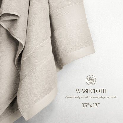 SIENA Wholesale Luxury 100% Turkish Cotton Washcloths – 700 GSM, Case Pack of 120