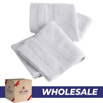SIENA Wholesale Luxury 100% Turkish Cotton Washcloths – 700 GSM, Case Pack of 120