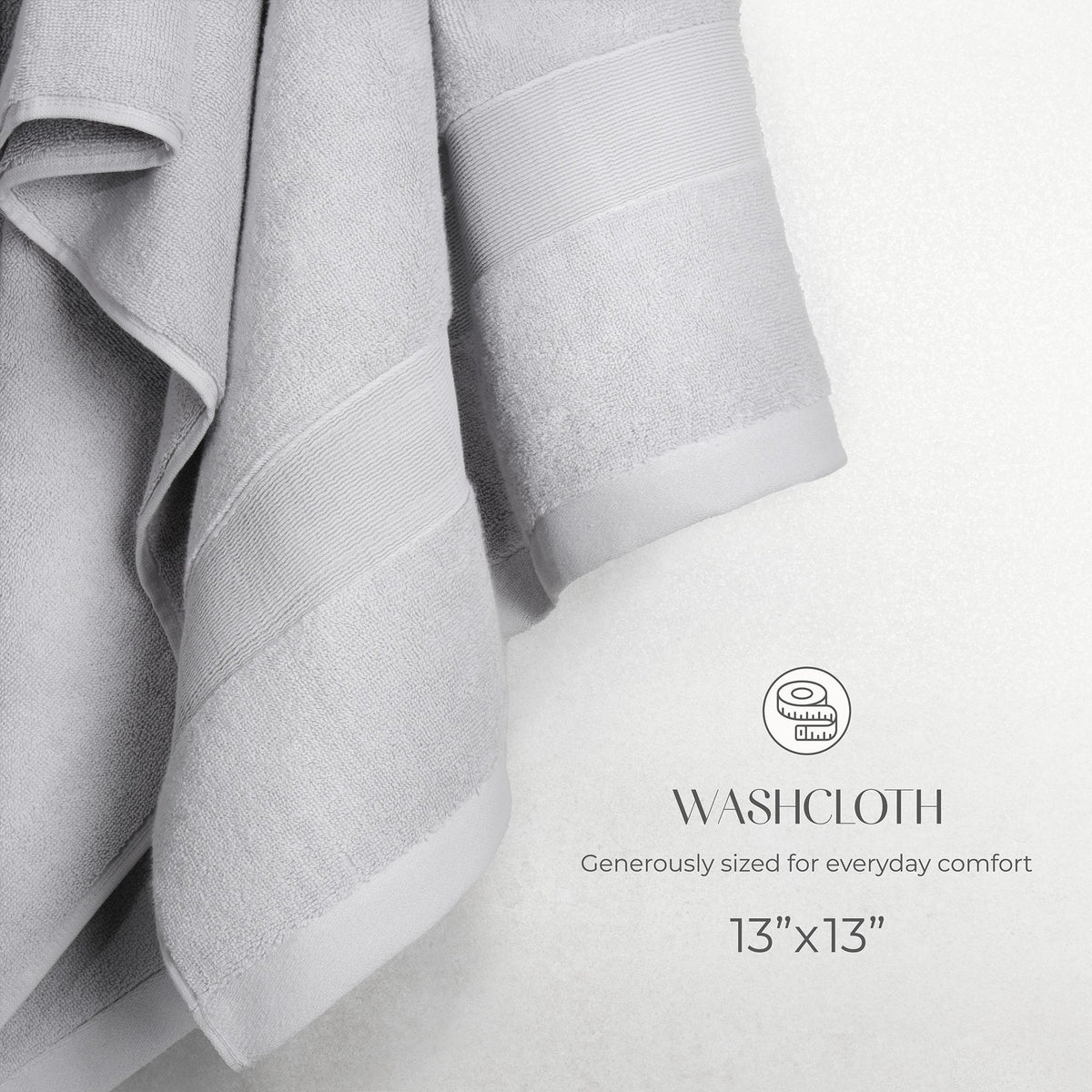 SIENA Wholesale Luxury 100% Turkish Cotton Washcloths – 700 GSM, Case Pack of 120