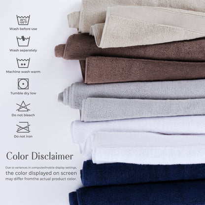 SIENA Wholesale Luxury 100% Turkish Cotton Washcloths – 700 GSM, Case Pack of 120