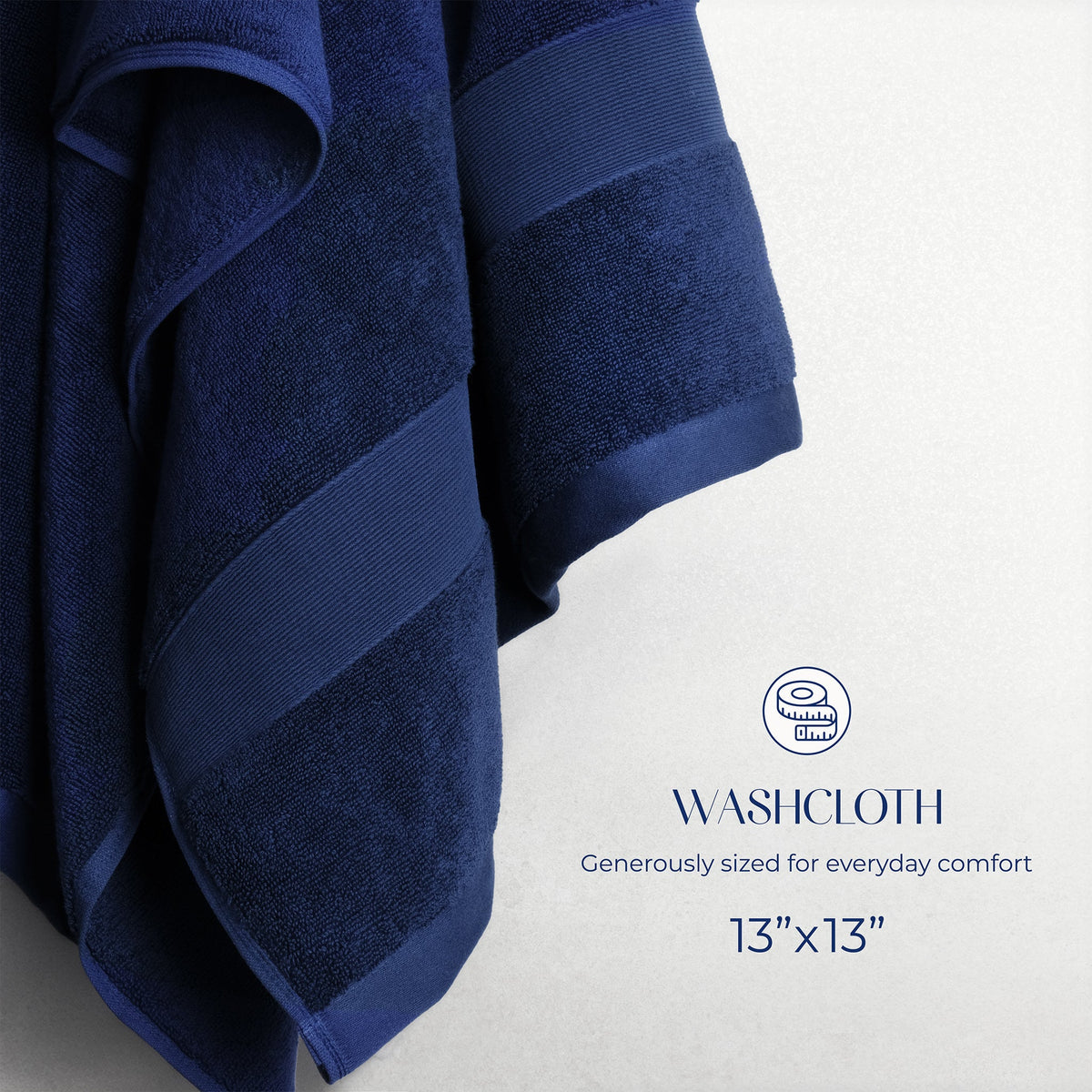 SIENA Wholesale Luxury 100% Turkish Cotton Washcloths – 700 GSM, Case Pack of 120