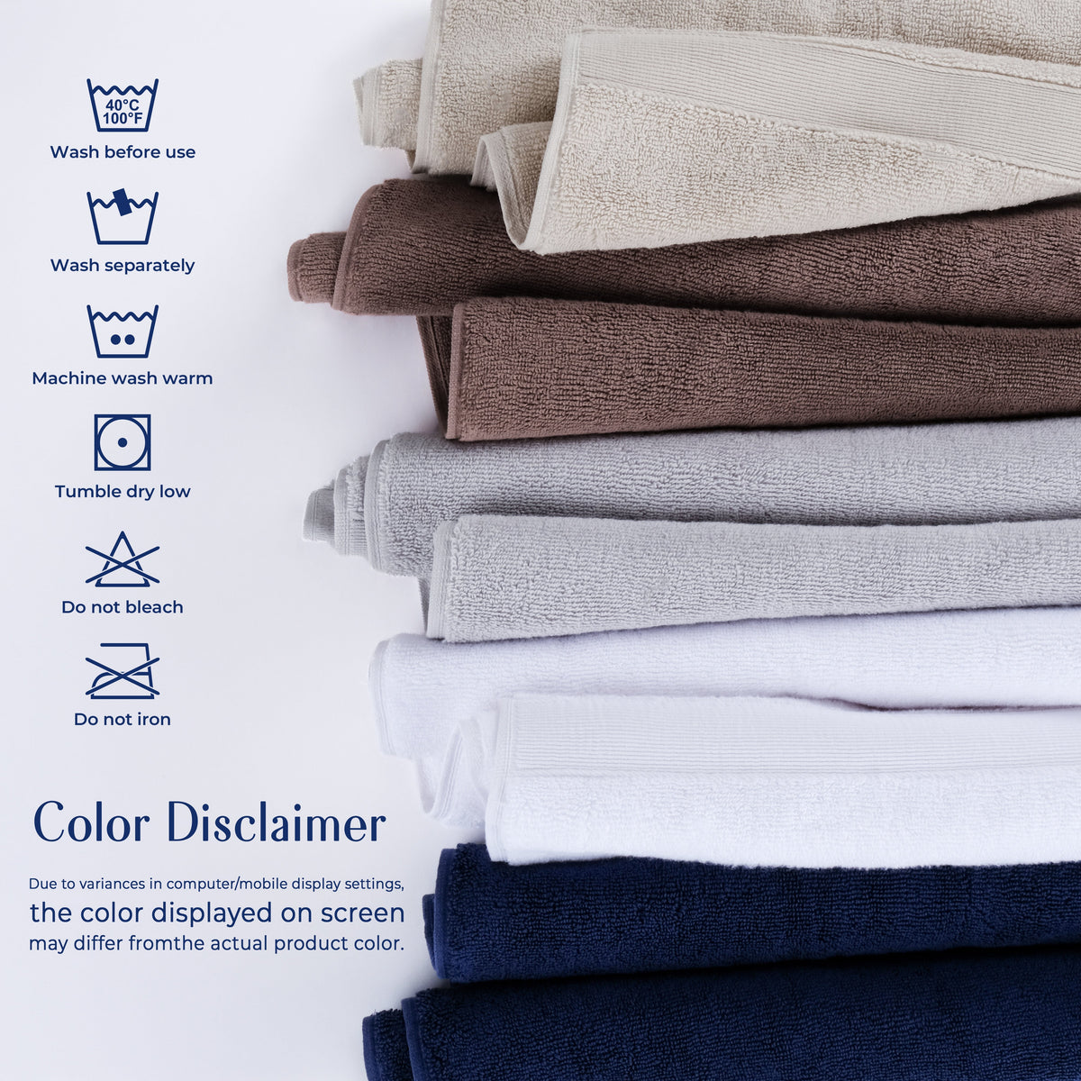 SIENA Wholesale Luxury 100% Turkish Cotton Washcloths – 700 GSM, Case Pack of 120