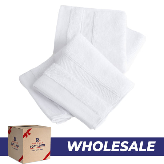 SIENA Wholesale Luxury 100% Turkish Cotton Washcloths – 700 GSM, Case Pack of 120
