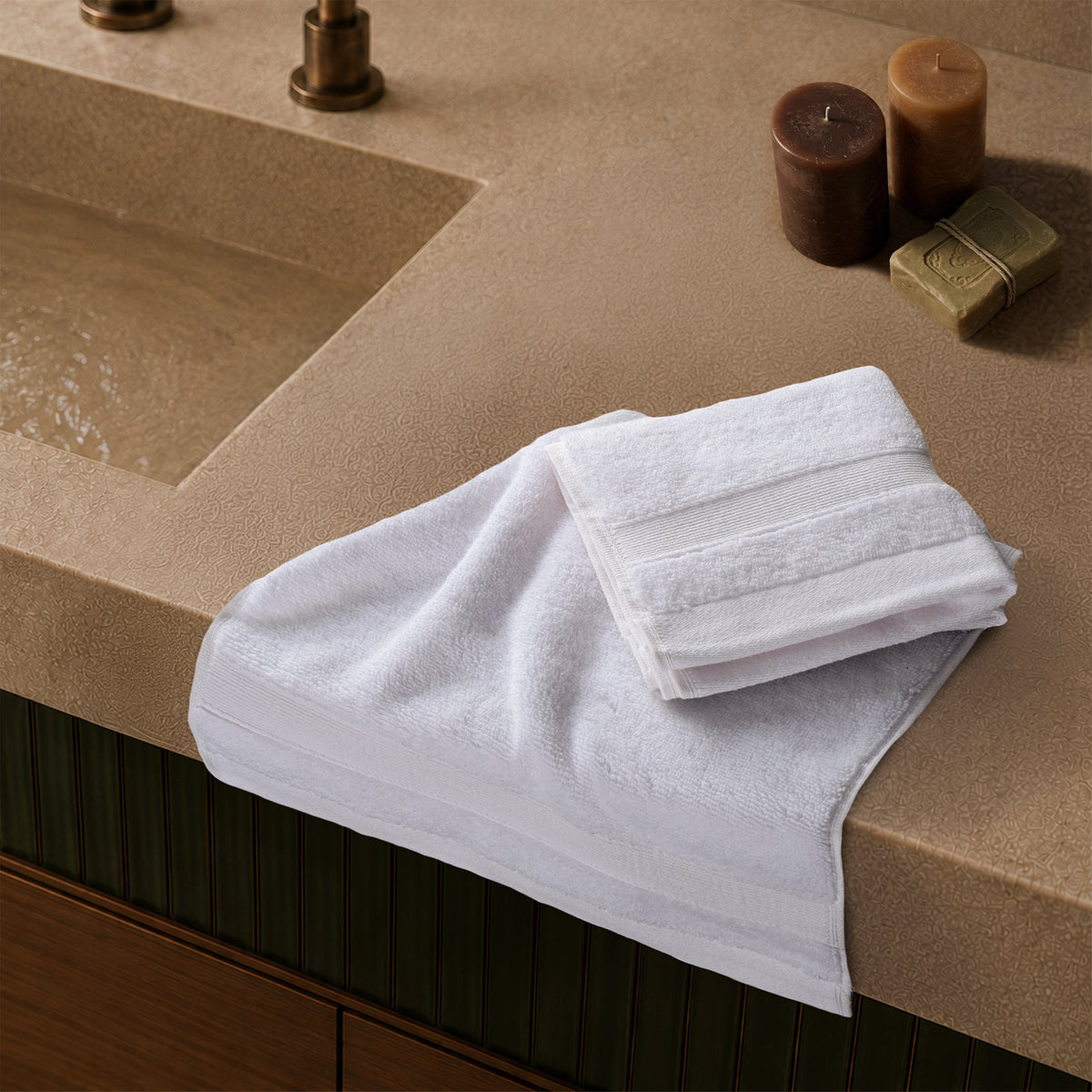 SIENA Wholesale Luxury 100% Turkish Cotton Washcloths – 700 GSM, Case Pack of 120